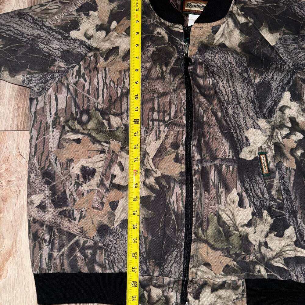 Vintage 90s Remington Camo Insulated Bomber Jacket Men's Size Large - Picture 5 of 10